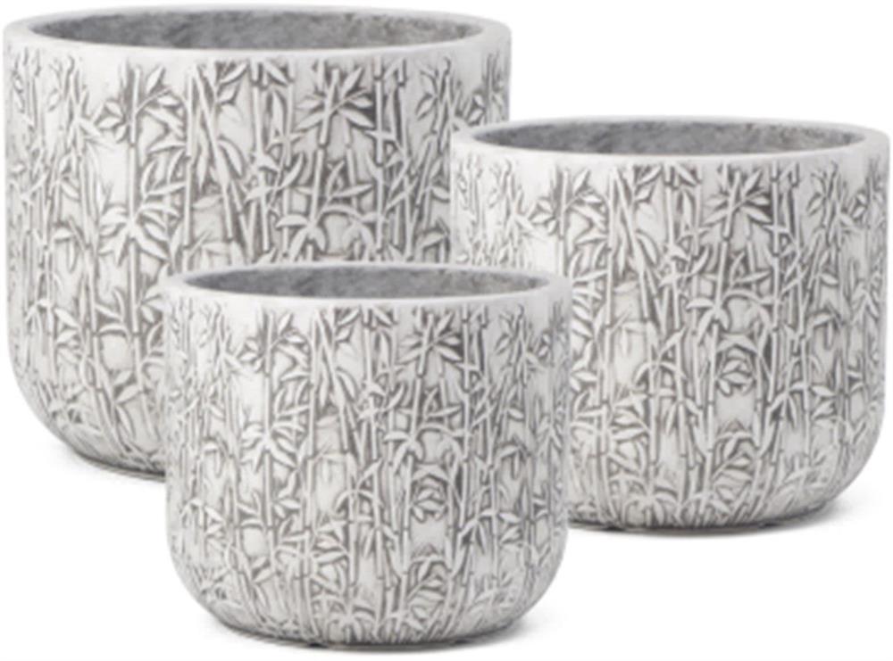 Flower Pot East Nicosia | size: Length: 44cm, Width: 44cm, Height: 36cm | color: Gray | image: 2 | variant: 1006119