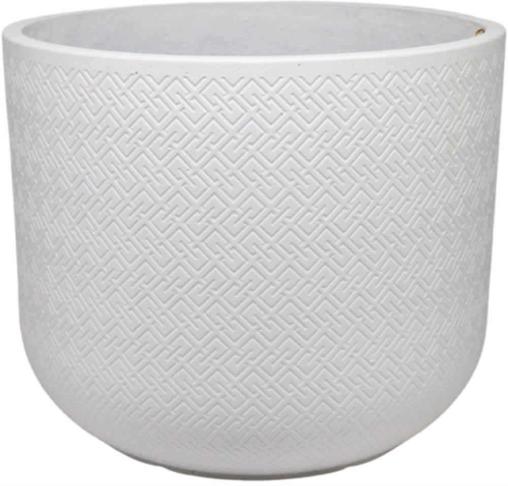 Flower Pot East Tbilisi | size: Length: 55cm, Width: 55cm, Height: 43.5cm | color: White | image: 1 | variant: 1006133