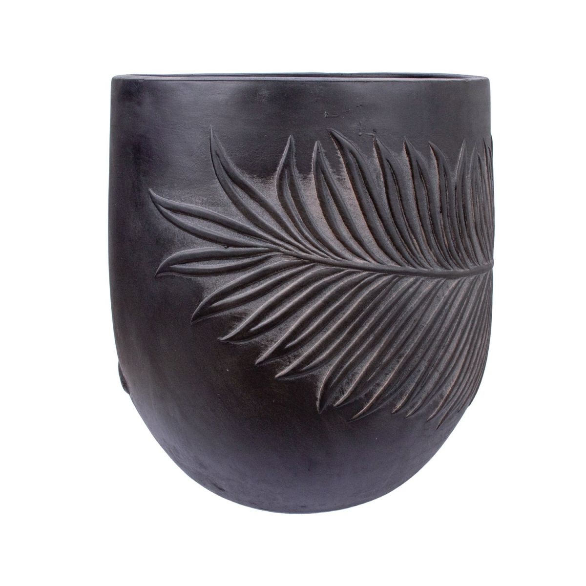 Flower Pot East Upton | size: Length: 44cm, Width: 44cm, Height: 44cm, Diameter: 44cm | color: Gray | image: 1 | variant: 1005448