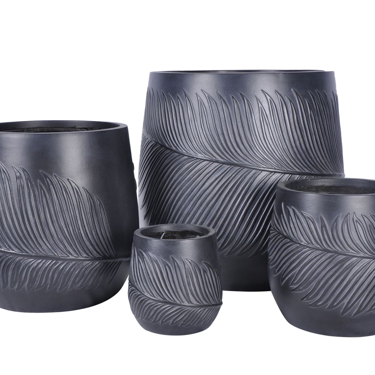 Flower Pot East Upton | size: Length: 44cm, Width: 44cm, Height: 44cm, Diameter: 44cm | color: Gray | image: 2 | variant: 1005448