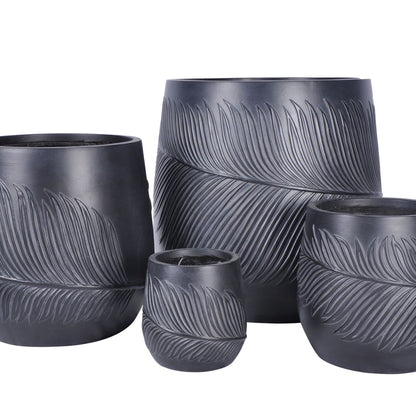 Flower Pot East Upton | size: Length: 44cm, Width: 44cm, Height: 44cm, Diameter: 44cm | color: Gray | image: 2 | variant: 1005448