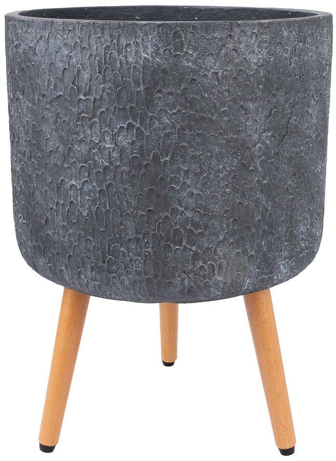 Flower Pot Eden | size: Length: 37cm, Width: 37cm, Height: 30cm, Diameter: 37cm | color: Gray | image: 1 | variant: 1017707