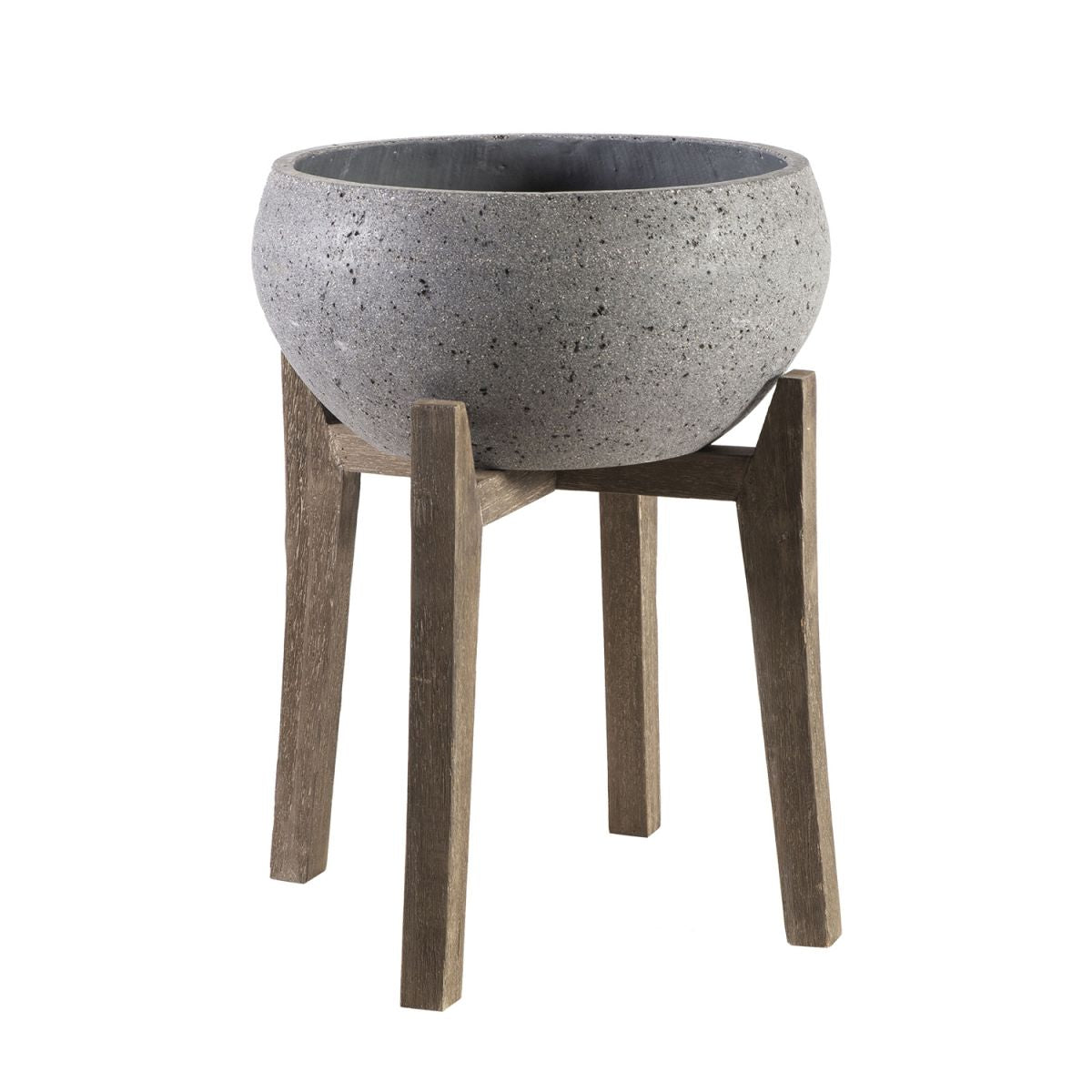 Flower Pot Norton | size: Length: 54cm, Width: 54cm, Height: 68.5cm | color: Gray | image: 1 | variant: 1005272