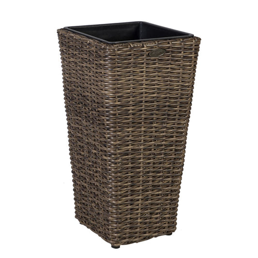 Flower Pot Wicker 3 | size: Length: 28cm, Width: 28cm, Height: 60cm | color: Brown | image: 1 | variant: 1002427
