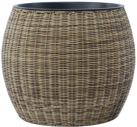 Flower Pot Wicker 34 | size: Length: 48cm, Width: 48cm, Height: 40cm | color: Brown | image: 1 | variant: 1017704