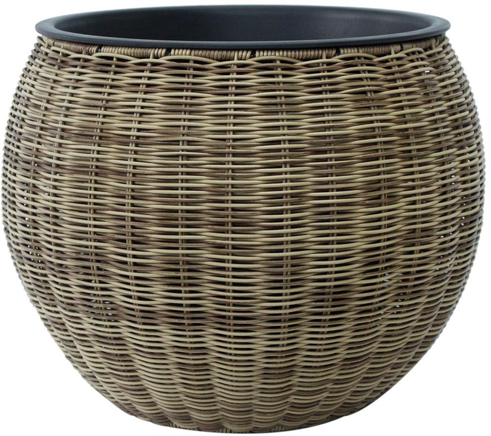 Flower Pot Wicker 38 | size: Length: 40cm, Width: 40cm, Height: 32cm | color: Brown | image: 1 | variant: 1017711
