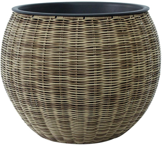 Flower Pot Wicker 38 | size: Length: 40cm, Width: 40cm, Height: 32cm | color: Brown | image: 1 | variant: 1017711