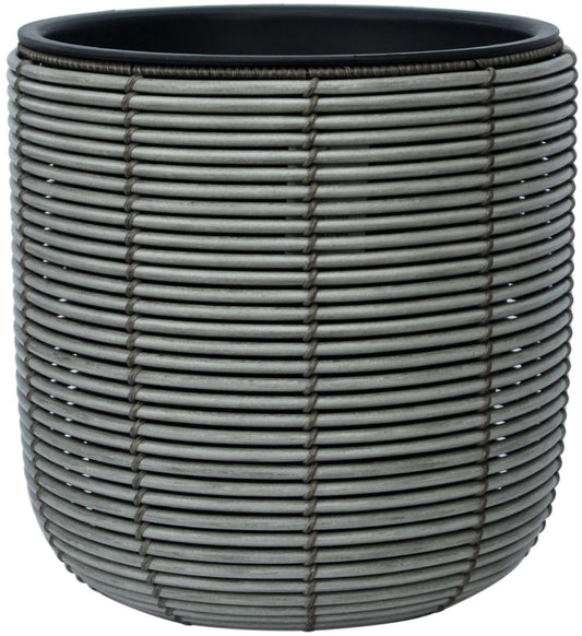Flower Pot Wicker 7 | size: Length: 35cm, Width: 35cm, Height: 36cm | color: Gray | image: 1 | variant: 1002441