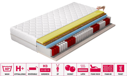 Foam Mattress East Bargoed 15 | size: Length: 200cm, Width: 140cm | image: 1 | variant: 1014929