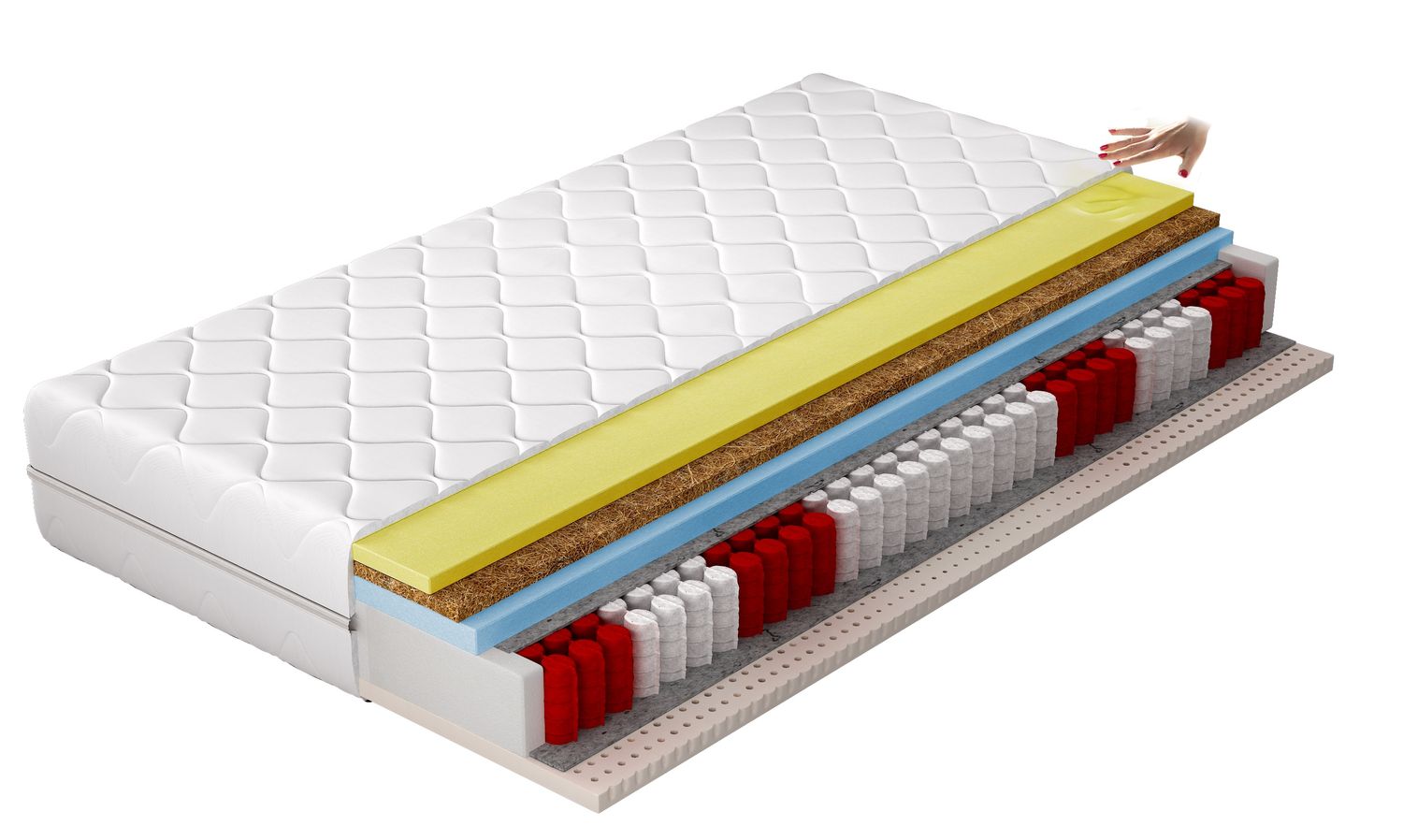 Foam Mattress East Bargoed | size: Length: 200cm, Width: 80cm | image: 0 | variant: 1014914