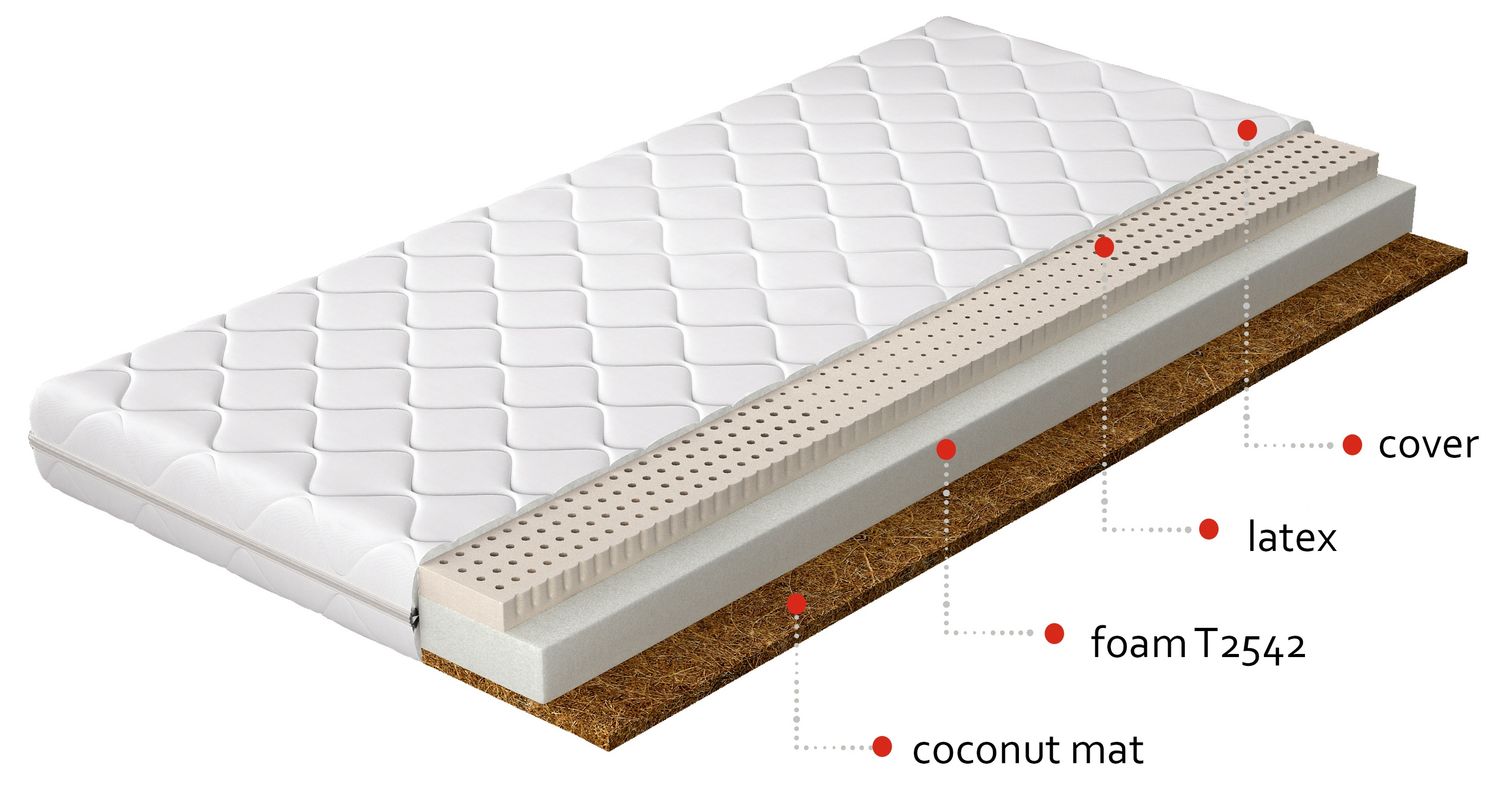 Foam Mattress East Halstead | size: Length: 200cm, Width: 80cm | image: 1 | variant: 1014501