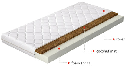 Foam Mattress Luna 5 | size: Length: 200cm, Width: 90cm | image: 1 | variant: 1013834