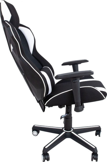 Gaming Chair Narberth | size: Width: 67cm, Height: 132.5cm, Depth: 91.5cm | color: White/Black | image: 5 | variant: 1001284