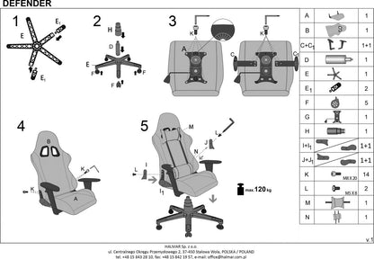 Gaming Chair West Salisbury | size: Width: 55cm, Height: 134cm, Depth: 69cm | color: Black | image: 5 | variant: 1007075