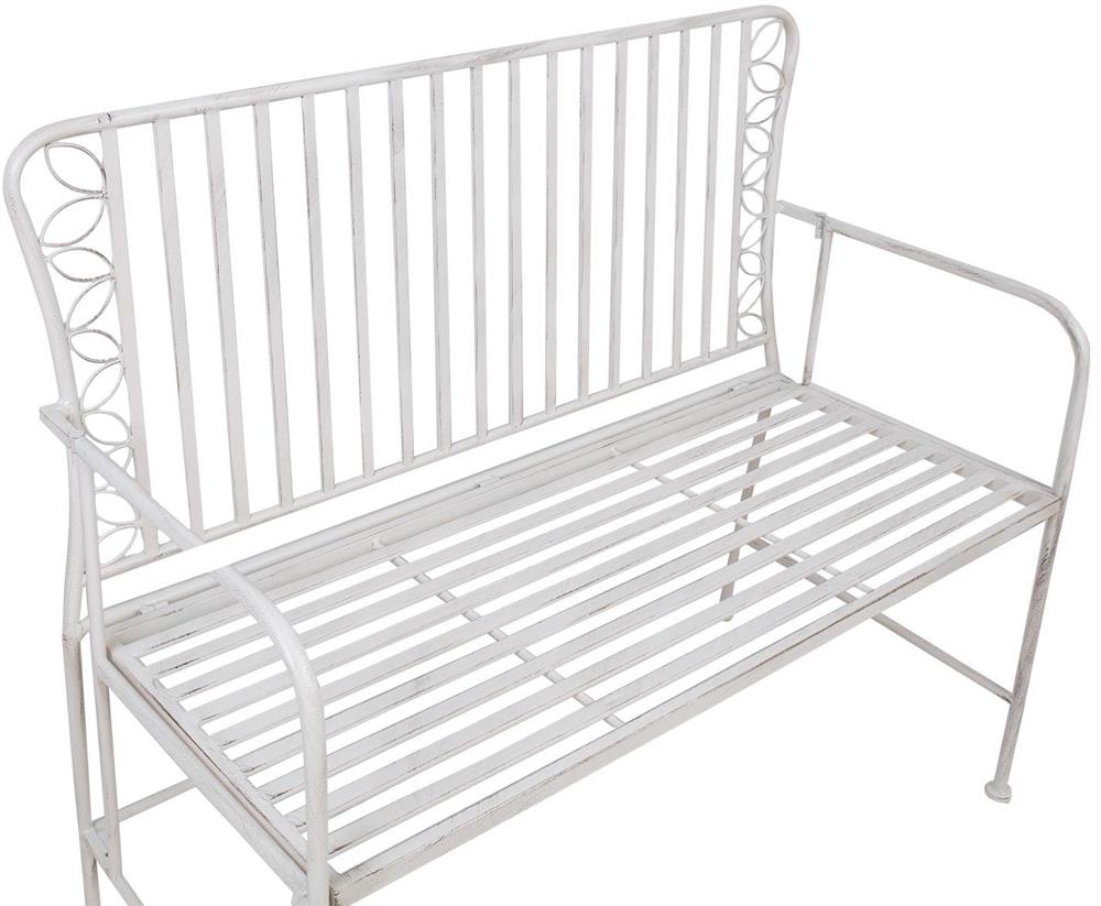Garden Bench East Jerusalem | size: Length: 50cm, Width: 103cm, Height: 93cm | color: White | image: 3 | variant: 1006255