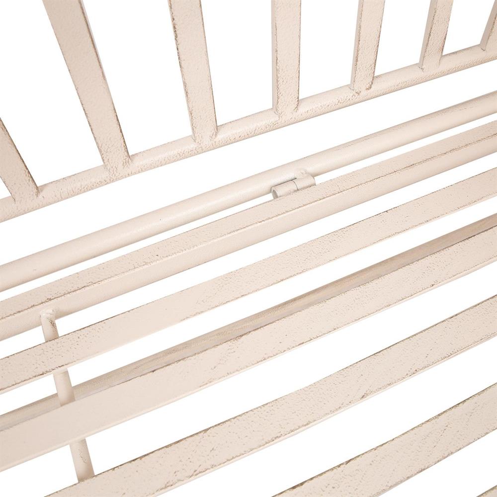 Garden Bench East Jerusalem | size: Length: 50cm, Width: 103cm, Height: 93cm | color: White | image: 7 | variant: 1006255