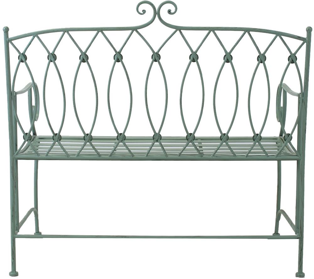 Garden Bench East Salisbury | size: Length: 55cm, Width: 104cm, Height: 95.5cm | color: Green | image: 5 | variant: 1006252