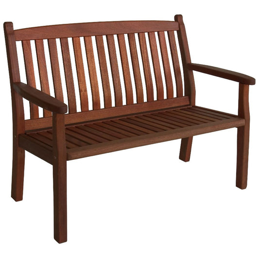 Garden Bench Windsor | size: Length: 116cm, Width: 64cm, Height: 95cm | color: Brown | image: 1 | variant: 1010692