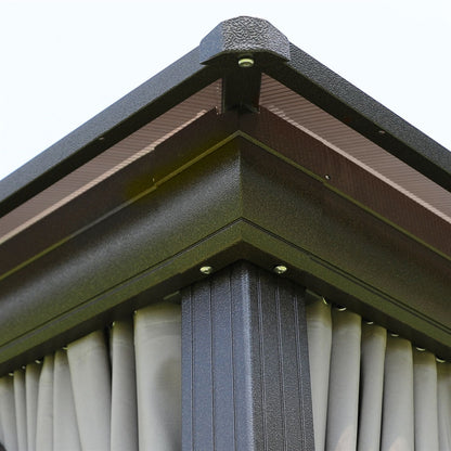Garden Canopy Addlestone | size: Length: 300cm, Width: 400cm, Height: 270cm | color: Brown/Grey | image: 2 | variant: 1000698
