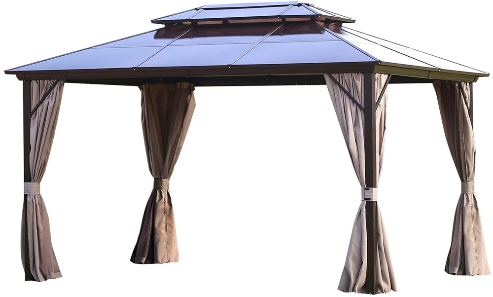 Garden Canopy Addlestone | size: Length: 300cm, Width: 400cm, Height: 270cm | color: Brown | image: 1 | variant: 1000699
