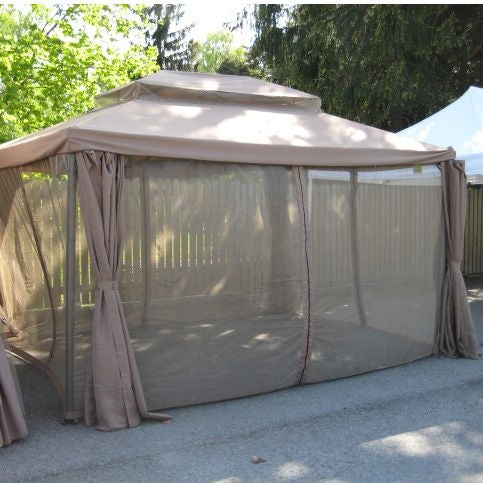 Garden Canopy Chertsey | size: Length: 291cm, Width: 391cm, Height: 280cm | color: Beige | image: 3 | variant: 1000693
