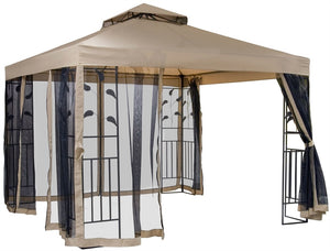 Garden Canopy Leaf | size: Length: 300cm, Width: 300cm | color: Beige | image: 1 | variant: 1012908
