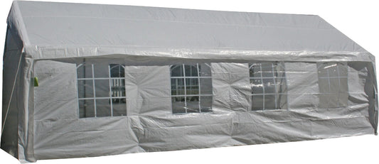 Garden Canopy Party Tent 2 | size: Length: 800cm, Width: 400cm, Height: 304cm | color: White | image: 1 | variant: 1012907