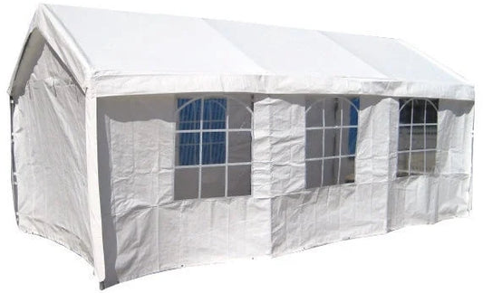 Garden Canopy Party Tent | size: Length: 600cm, Width: 300cm, Height: 282cm | color: White | image: 1 | variant: 1012905