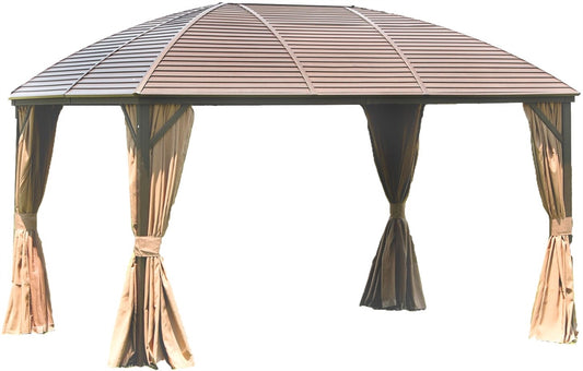 Garden Canopy Sunset | size: Length: 300cm, Width: 400cm, Height: 270cm | color: Beige | image: 1 | variant: 1002894