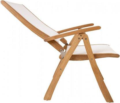 Garden Chair Bali 1 | color: White/Brown | image: 3 | variant: 1012226