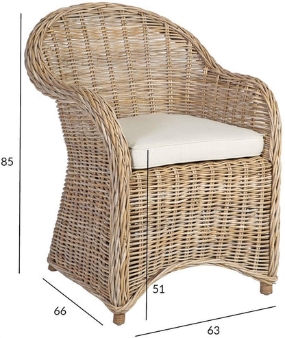 Garden Chair East Amman | size: Width: 64cm, Height: 85cm, Depth: 64cm | color: Gray | image: 3 | variant: 1006188
