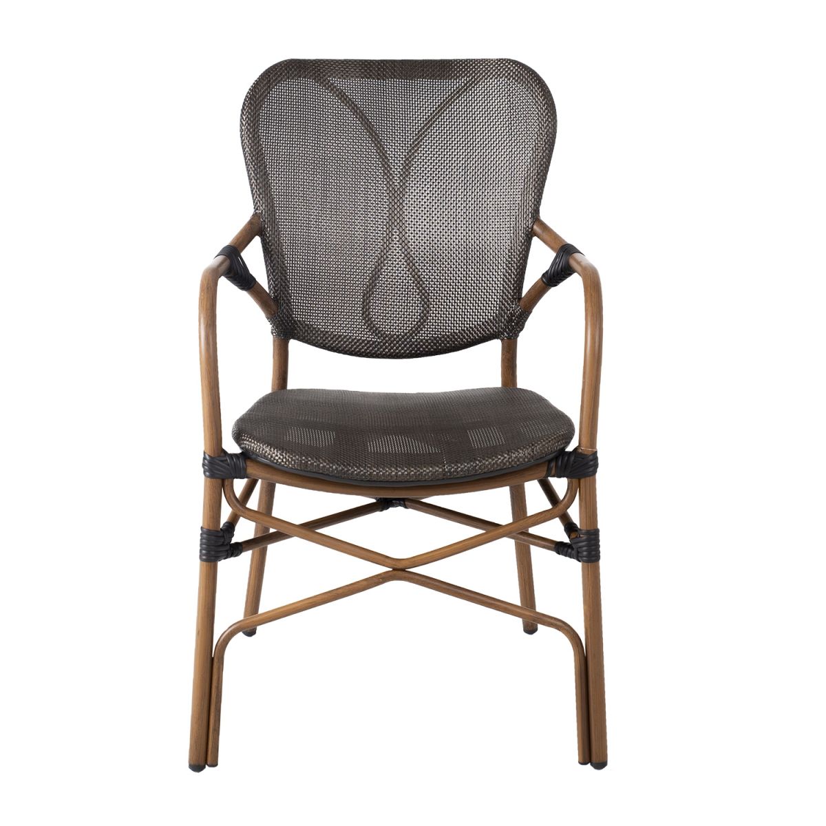 Garden Chair East Carlisle | size: Width: 56cm, Height: 95cm | color: Brown | image: 2 | variant: 1004792
