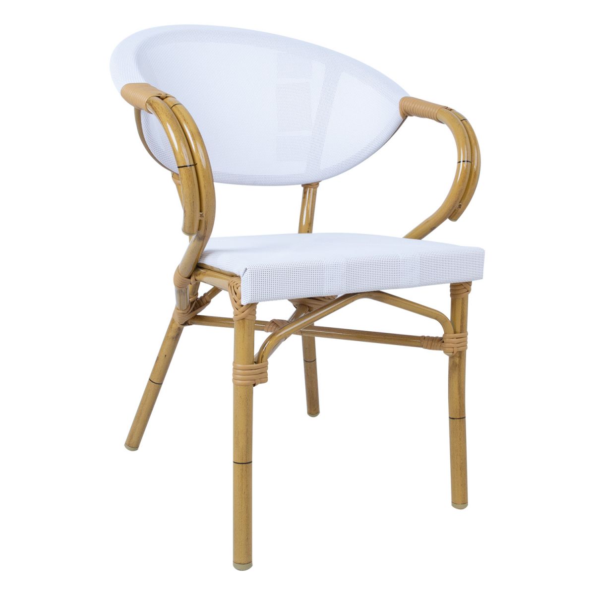 Garden Chair East Carlisle | size: Width: 57cm, Height: 83cm | color: White | image: 1 | variant: 1005177