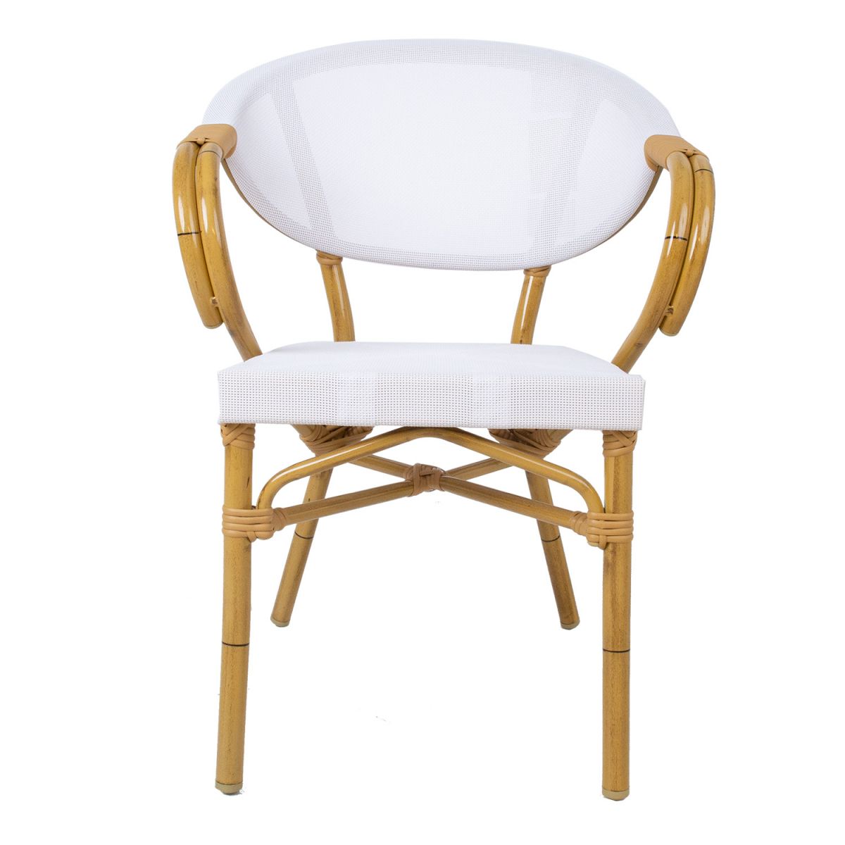 Garden Chair East Carlisle | size: Width: 57cm, Height: 83cm | color: White | image: 2 | variant: 1005177