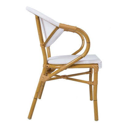 Garden Chair East Carlisle | size: Width: 57cm, Height: 83cm | color: White | image: 3 | variant: 1005177