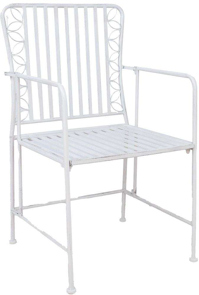 Garden Chair East Jerusalem | size: Width: 53cm, Height: 92cm, Depth: 54cm | color: White | image: 1 | variant: 1006190