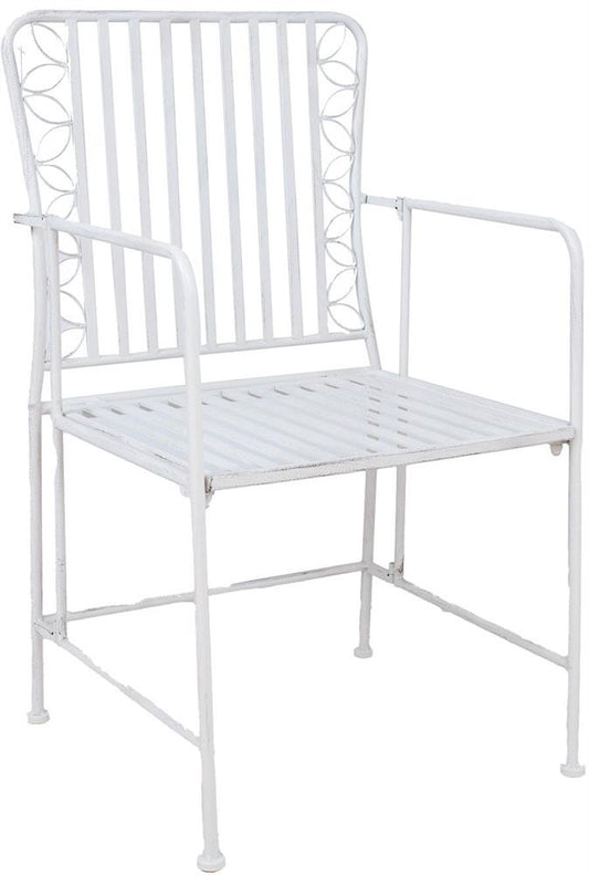 Garden Chair East Jerusalem | size: Width: 53cm, Height: 92cm, Depth: 54cm | color: White | image: 1 | variant: 1006190