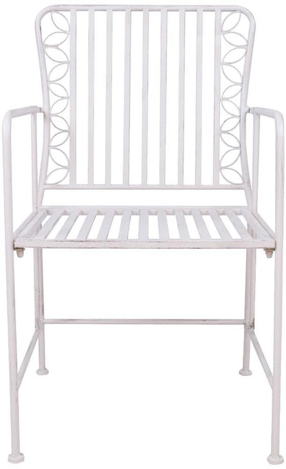 Garden Chair East Jerusalem | size: Width: 53cm, Height: 92cm, Depth: 54cm | color: White | image: 2 | variant: 1006190