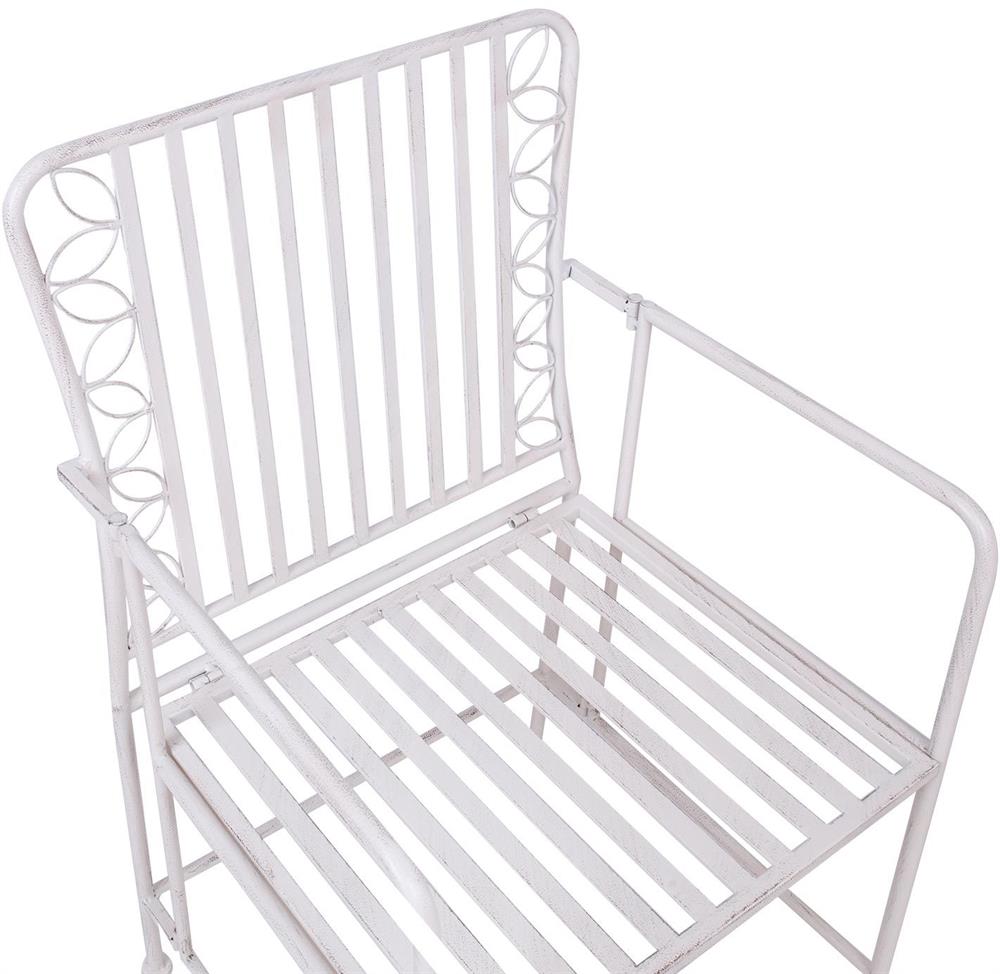 Garden Chair East Jerusalem | size: Width: 53cm, Height: 92cm, Depth: 54cm | color: White | image: 4 | variant: 1006190