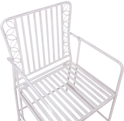 Garden Chair East Jerusalem | size: Width: 53cm, Height: 92cm, Depth: 54cm | color: White | image: 4 | variant: 1006190