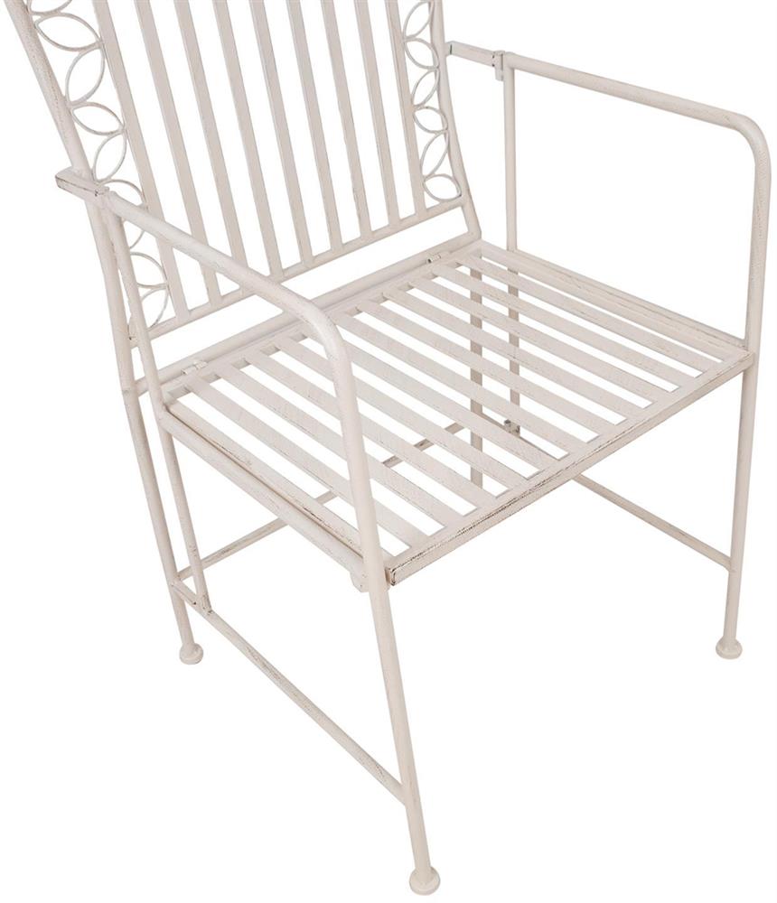 Garden Chair East Jerusalem | size: Width: 53cm, Height: 92cm, Depth: 54cm | color: White | image: 5 | variant: 1006190