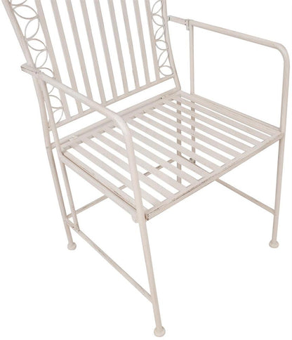 Garden Chair East Jerusalem | size: Width: 53cm, Height: 92cm, Depth: 54cm | color: White | image: 5 | variant: 1006190