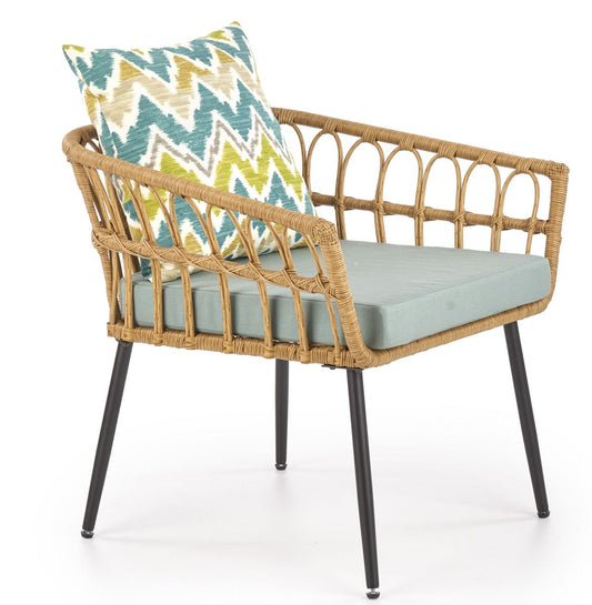 Garden Chair East Varese | size: Width: 70cm, Height: 71cm | color: Brown | image: 1 | variant: 1006585