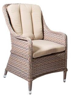 Garden Chair Eden | size: Width: 59cm, Height: 95cm, Depth: 73cm | color: Beige | image: 1 | variant: 1012480