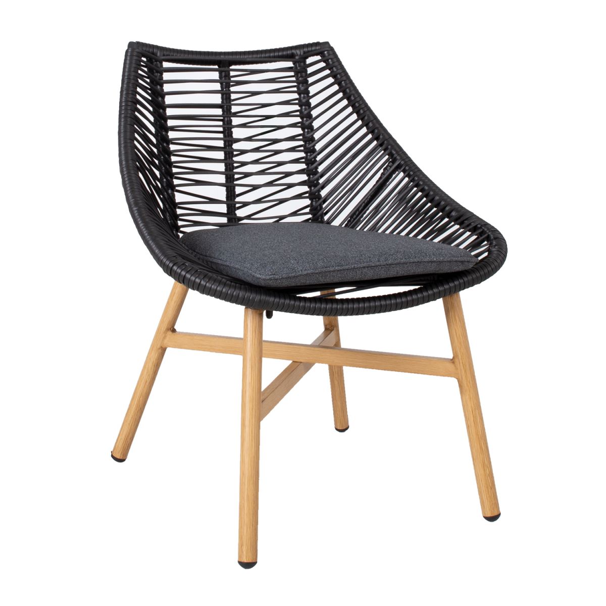 Garden Chair Helsinki | size: Width: 64cm, Height: 84cm | color: Black | image: 1 | variant: 1011672