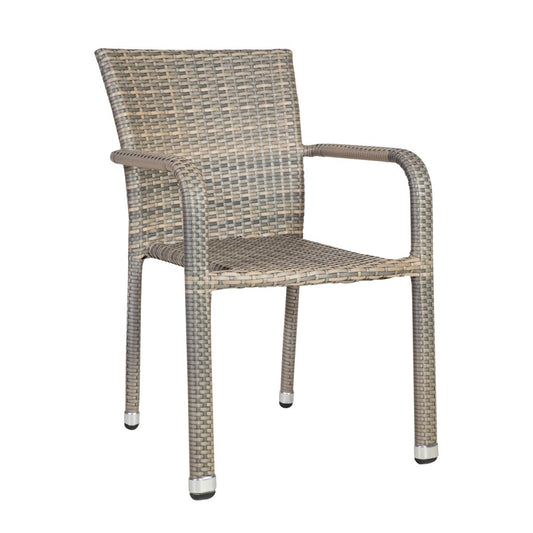 Garden Chair Larache | size: Width: 57cm, Height: 83cm | color: Gray | image: 1 | variant: 1010506
