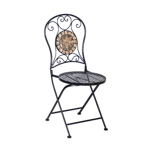 Garden Chair Mosaic 1 | size: Width: 38cm, Height: 93cm | color: Black | image: 1 | variant: 1010500