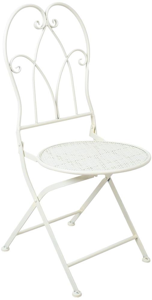 Garden Chair Sandy | size: Width: 41cm, Height: 93cm, Depth: 54cm | color: White | image: 1 | variant: 1017518