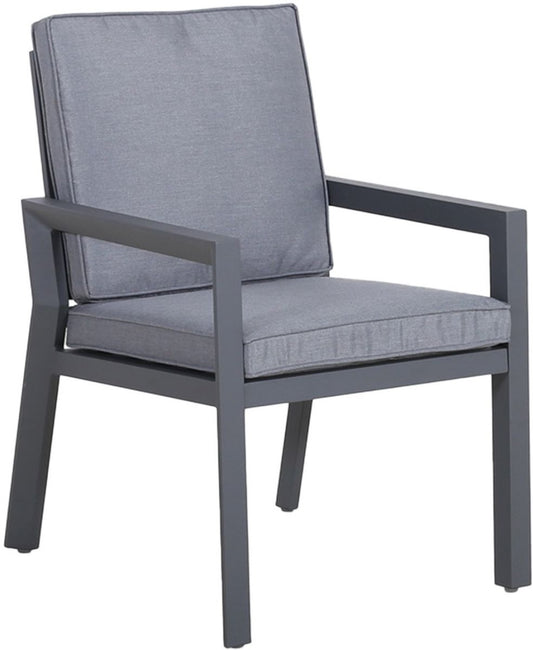 Garden Chair Tomson 1 | size: Width: 61cm, Height: 85cm, Depth: 68cm | color: Gray | image: 0 | variant: 1012490