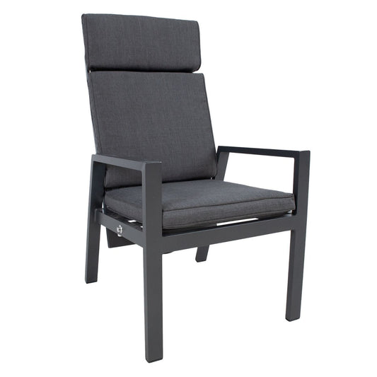 Garden Chair Tomson | size: Width: 61cm, Height: 106cm | color: Gray | image: 1 | variant: 1011677